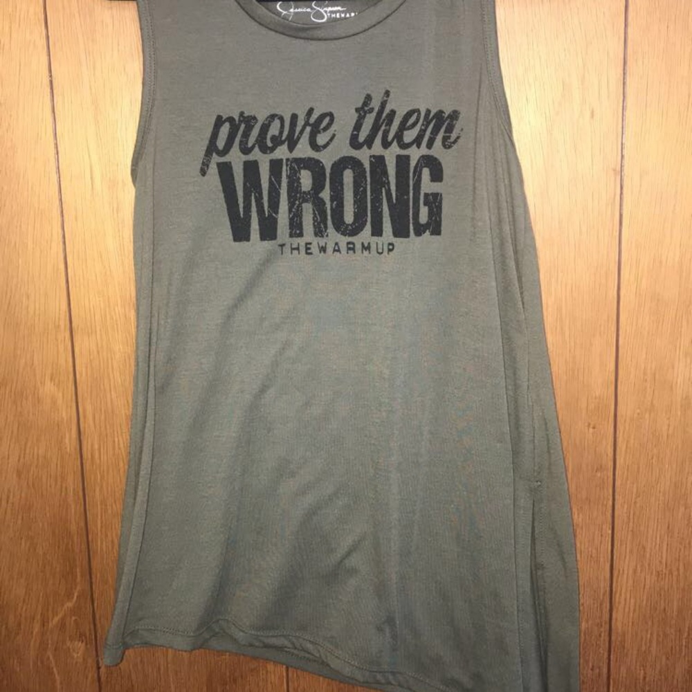 Asymmetric workout tank